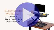 Video of the X-Elite Pro standing desk converter.