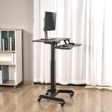Black | Lifestyle image of the black Stand Steady Cruizer Premier in a home office setting.