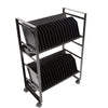 32 unit open charging cart with reversible top shelf