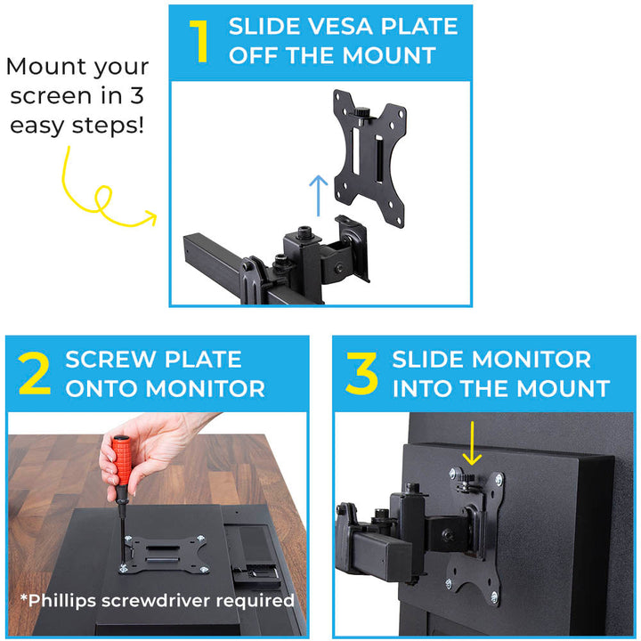 Freestanding Monitor Mounts (2-3 Monitor Options Available)