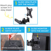 Mounting guide for the Stand Steady monitor mounts.
