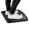 Black | 22-inch-mat | Float of person standing on the Stand Steady anti-fatigue matt with handle, small
