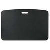 Black | 36-inch-mat | Float of the Stand Steady mat with handle's back view, large.