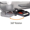The Stand Steady clamp-on swivel pencil under desk storage drawer organizer features 360 degree rotation.