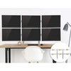 Silver | six-monitors | Lifestyle image of the Stand Steady 6 Monitor Mount.