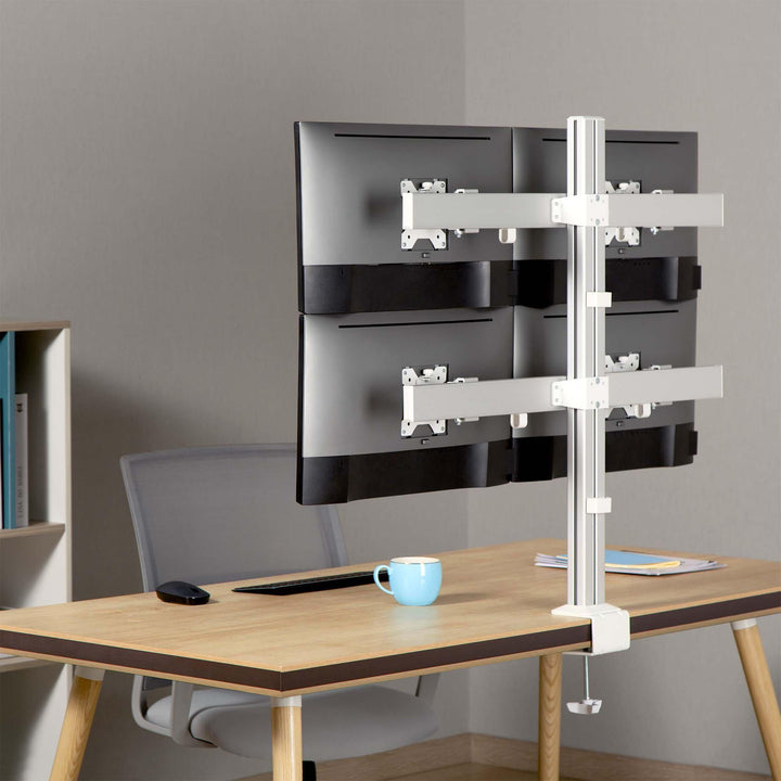 Clamp-On Triple Monitor Mount