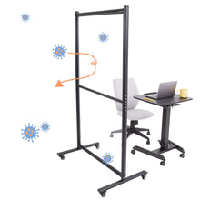 The acrylic room divider and office partition helpd reduce the spread of germs in your business.