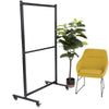 Stand Steady clear acrylic room divider.