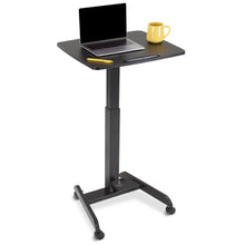 Black | Equipped with a tilting desktop and easy height adjustment, the Cruizer 360 is perfect for working anywhere.