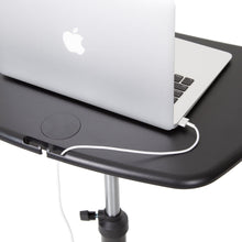With convenient cord management, the mobile podium by Stand Steady is the perfect compact workspace solution.