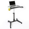Mobile podium with cup holder and mousepad by Stand Steady.