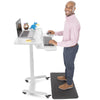 White | Take your workspace anywhere with the Stand Steady mobile podium.