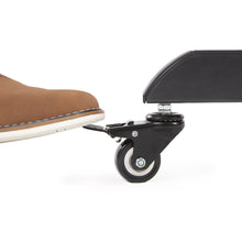 Black | Keep your mobile podium in place with locking casters.