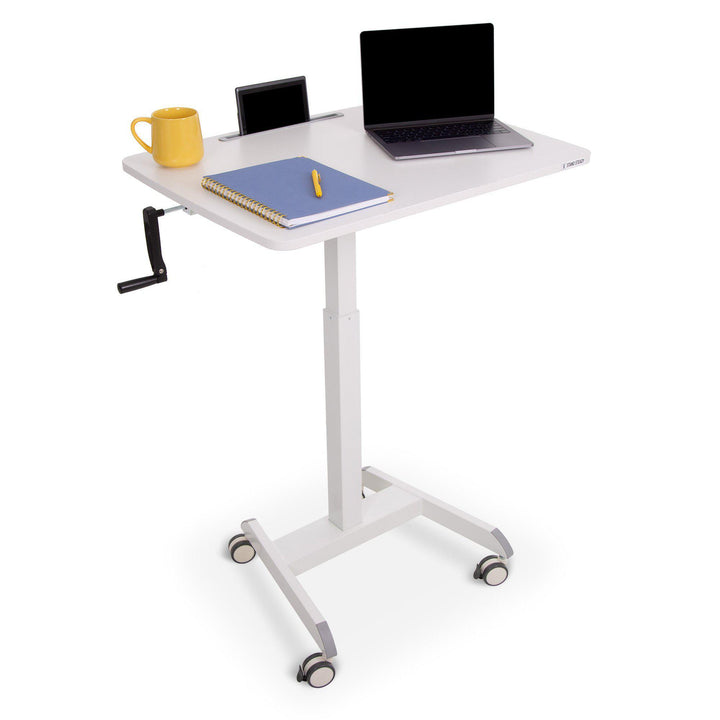 Crank Mobile Podium | Portable Standing Desk | Cruizer by Stand