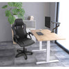 Lifestyle image of the Stand Steady Ergonomic Faux Leather Office Chair in an office setting.