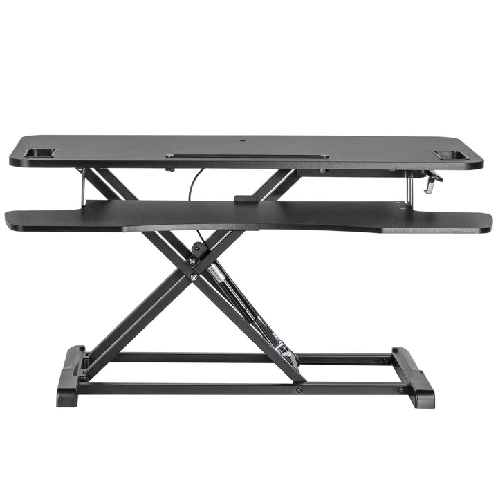 Stand Steady Flexpro Power 36 inch Electric Standing Desk - Electric Height Adjustable Stand Up Desk by Award Winning Holds 2 Monitors (Black) (36)