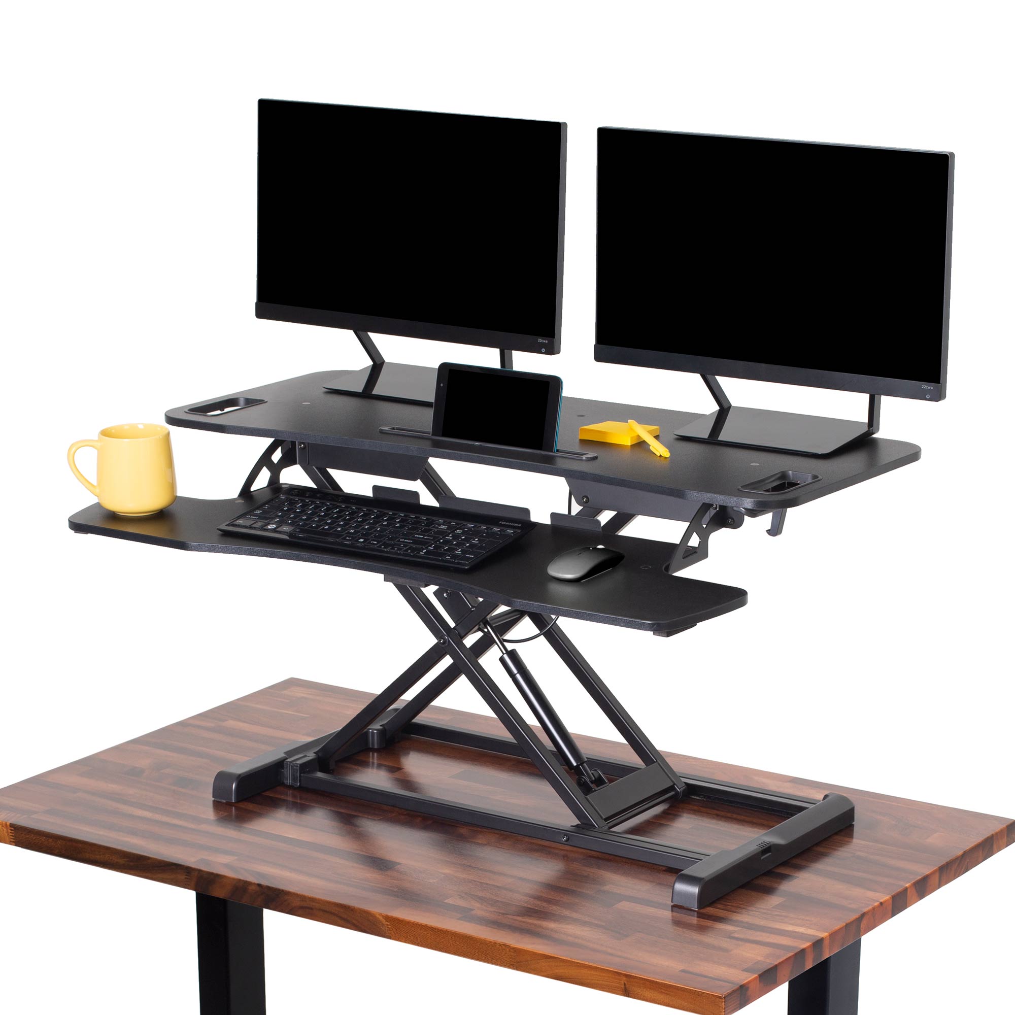 FlexPro Hero 37 Standing Desk Converter - Black