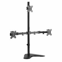 Black | Three-Monitors | Hold 3 monitors with the freestanding 3 arm monitor mount