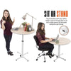 Sit or Stand with the Adjustable Height Round Table