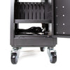 Extra storage beneath cart is perfect for all those extra cables and wires
