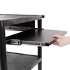 The Line Leader plastic AV cart features a pullout keyboard tray.