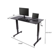black | none | Dimensions of the Tranzendesk standing desk by Stand Steady.