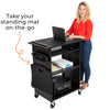 Add a standing mat to your Stellar AV cart for ergonomic standing wherever you're working.
