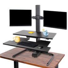 black | two-monitor-arms | The two arm monitor mount Techtonic.