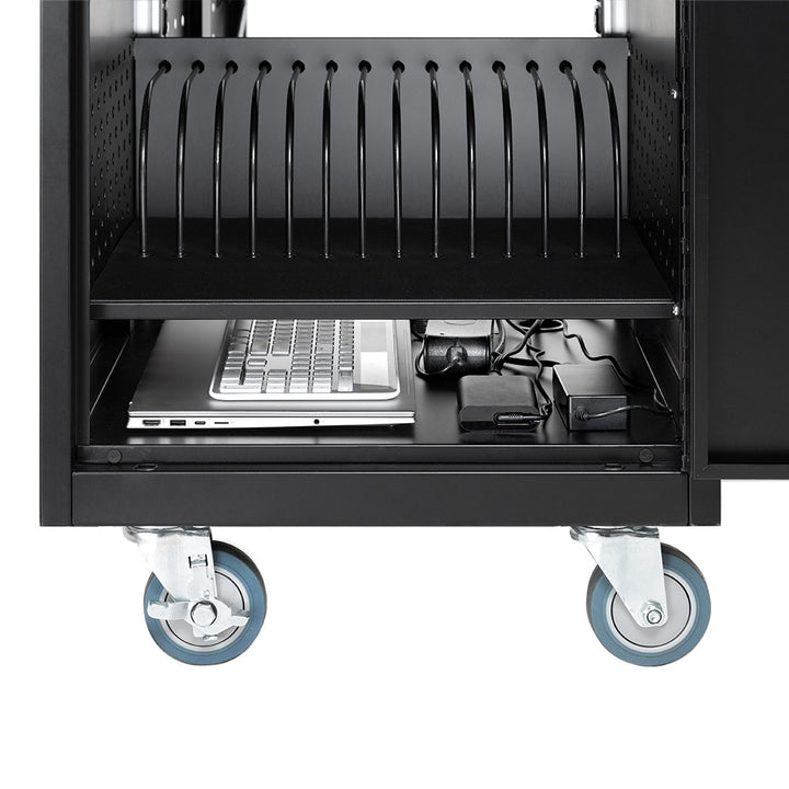 Mobile Charging Cart with Locking Cabinets