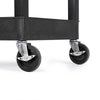Black | four-tub-shelves | large | The Tubstr utility cart by Stand Steady features full-swivel, locking wheels.