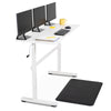 white | none | The Tranzendesk stand up desk's spacious 55-inch desktop surface can fit up to three screens.