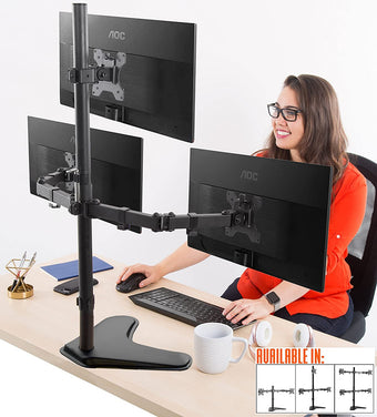 Freestanding Monitor Stand | Monitor Arm by Stand Steady