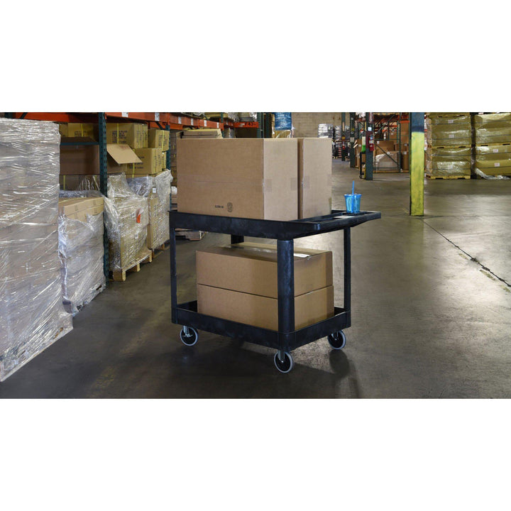Stand Steady Original Tubstr Extra Large Utility Cart - Heavy Duty Tub Cart Holds Up to 500 Pounds - 2 Shelf, Huge Rolling Cart