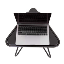 Black | The Vertex end table easily fits your laptop or notebook for the perfect compact worksurface.
