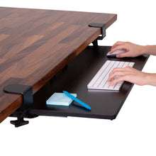 This spacious keyboard tray provides plenty of room for your keyboard, mouse, and more!
