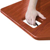 Cherry | Press on the easy grip handle to use the pneumatic air assisted lift featured with the cherry desk converter.