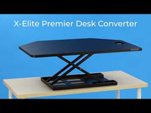 Video of the X-Elite Premier standing desk converter by Stand Steady.